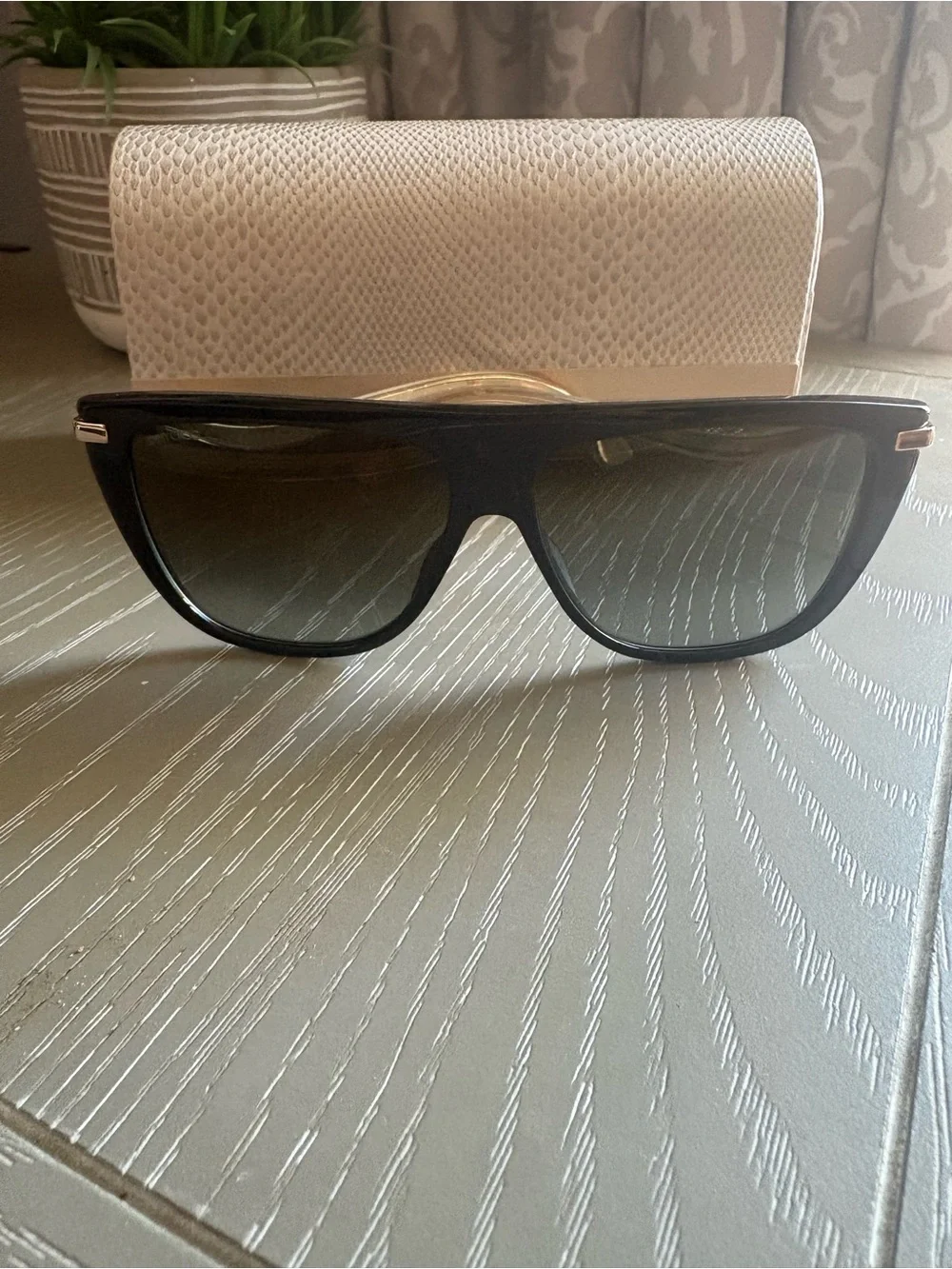 Jimmy Choo Oversized Sunglasses - Classic Shield Style